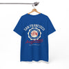 White Smoke San Francisco American Football Heritage T-Shirt – Golden City Hometown Style Tee