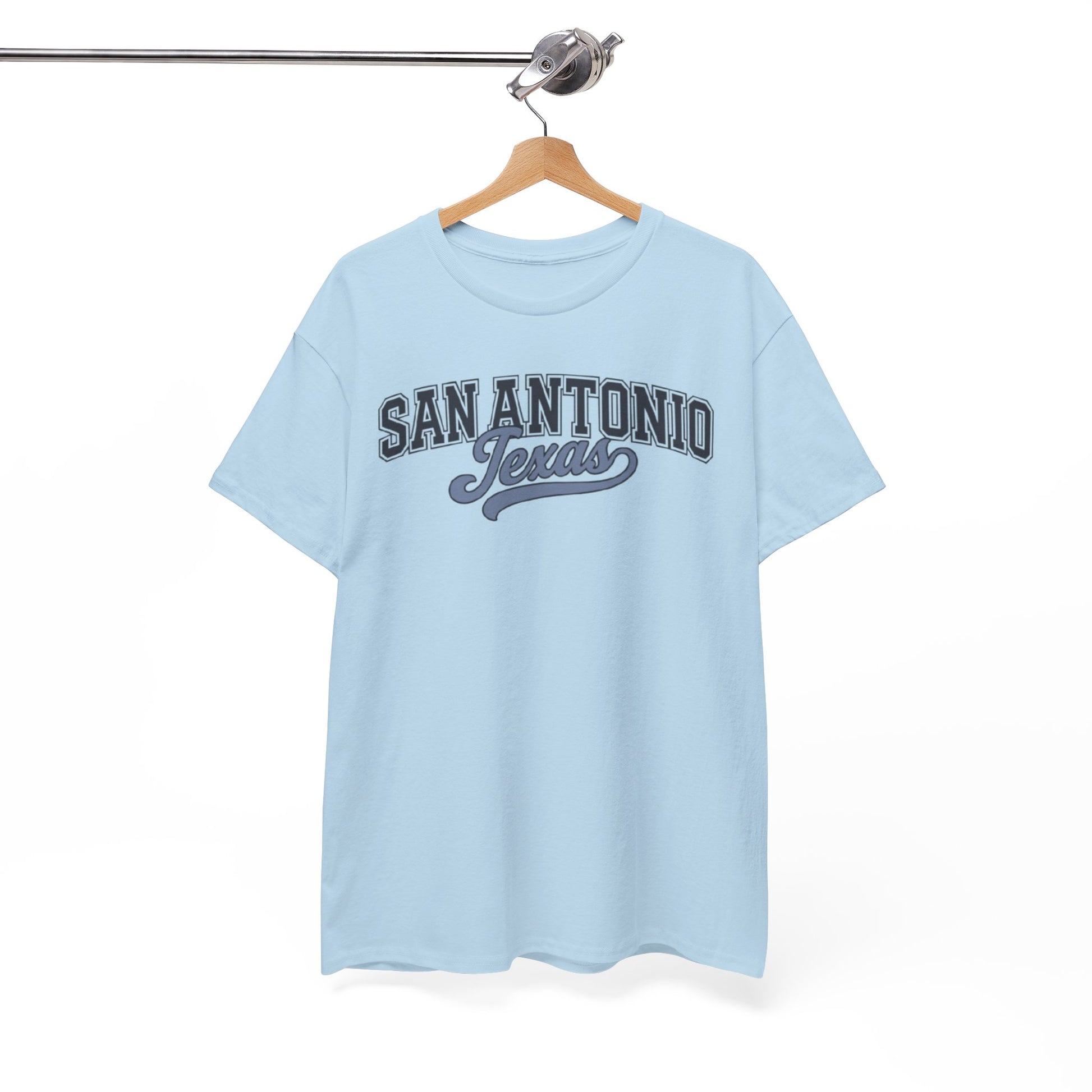White Smoke San Antonio Texas Retro Script T-Shirt — Vintage City Tee
