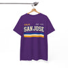 San Jose Retro Stripes Tee — "San Jose" California Est. 1777 Graphic T-Shirt