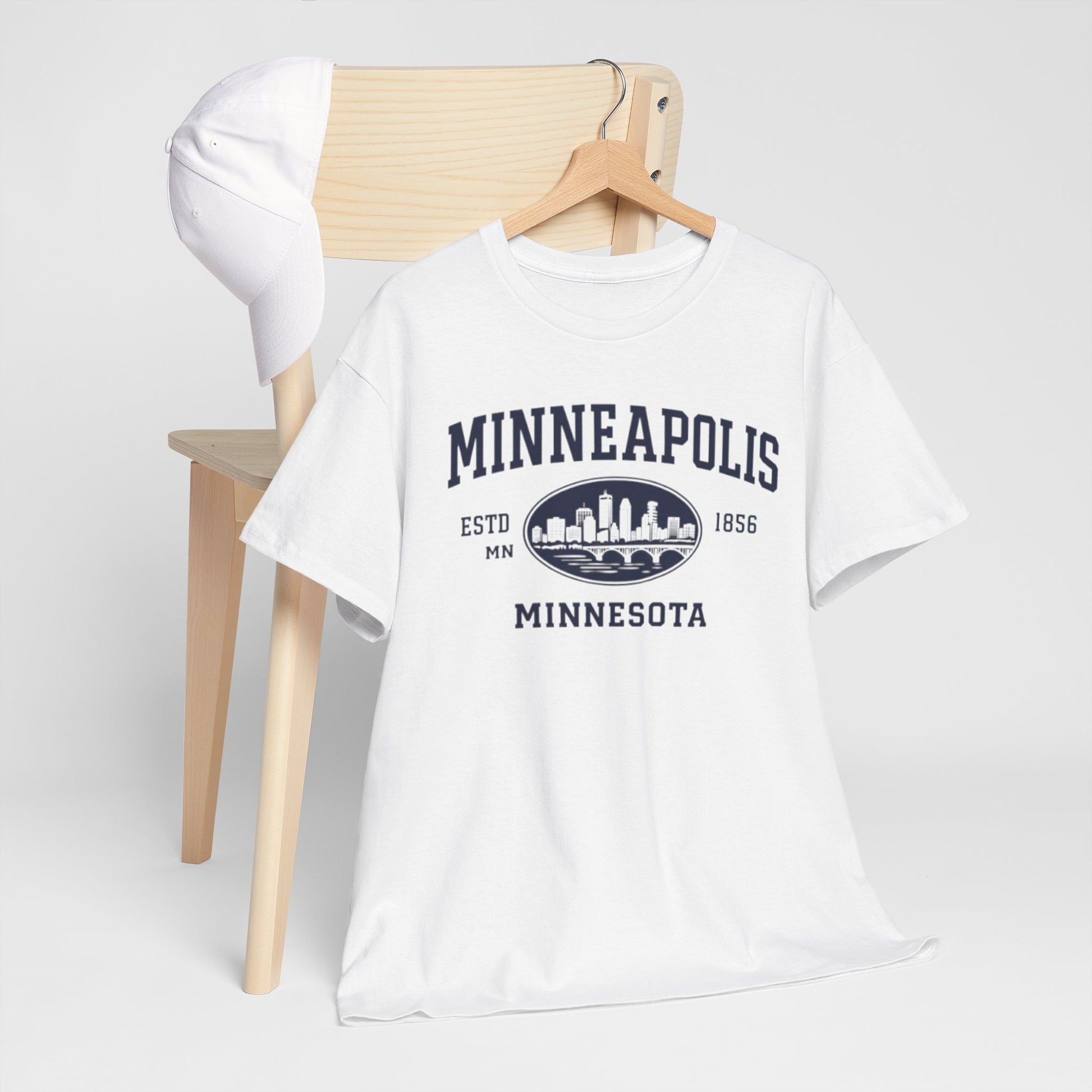 Minneapolis Minnesota Skyline Tee – Vintage City Graphic T-Shirt streetwear fashion product image 6