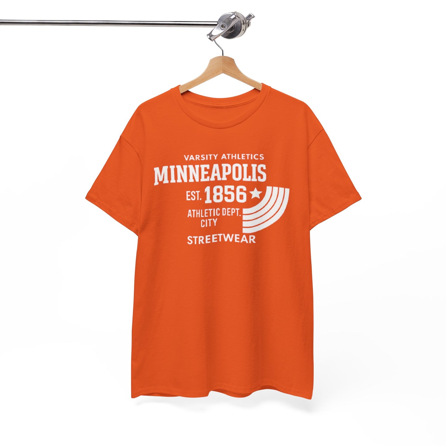 Minneapolis Varsity Athletics T-Shirt — Retro Streetwear City Tee (Est. 1856)