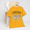 Goldenrod Chicago Champs State College T-Shirt – Basketball Streetwear Varsity Tee