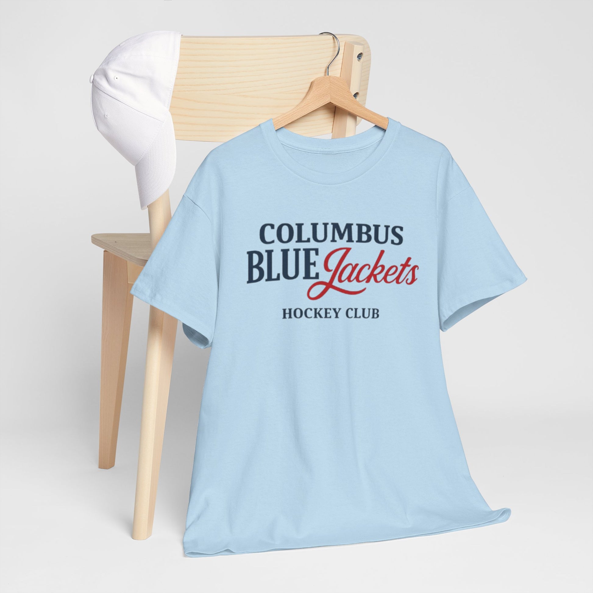 Light Blue Columbus Blue Jackets Hockey Club T‑Shirt