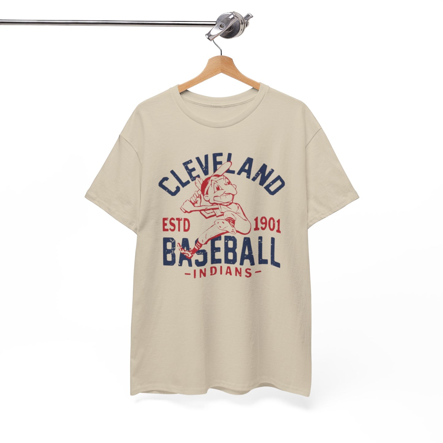 Cleveland Baseball Indians Vintage Logo Tee — Established 1901 Retro Sports T‑Shirt