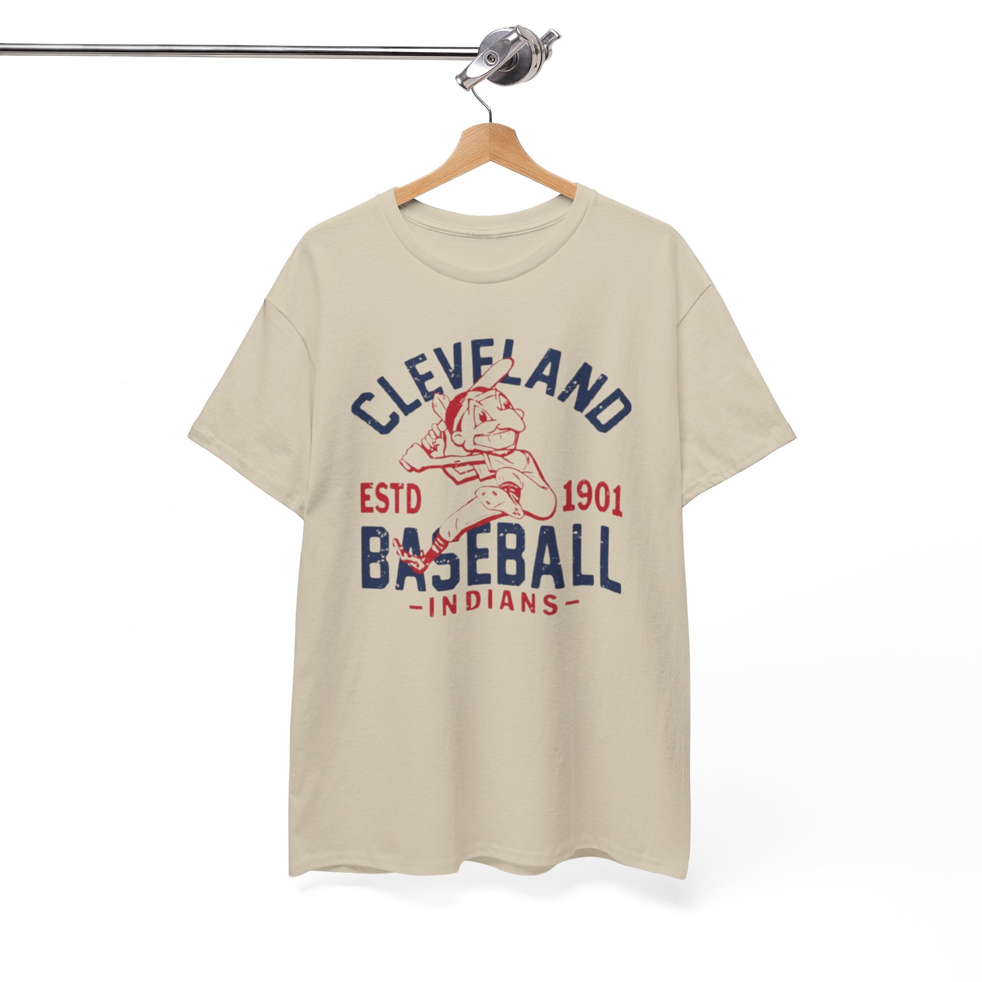 Cleveland Baseball Indians Vintage Logo Tee — Established 1901 Retro Sports T‑Shirt streetwear fashion product image 4