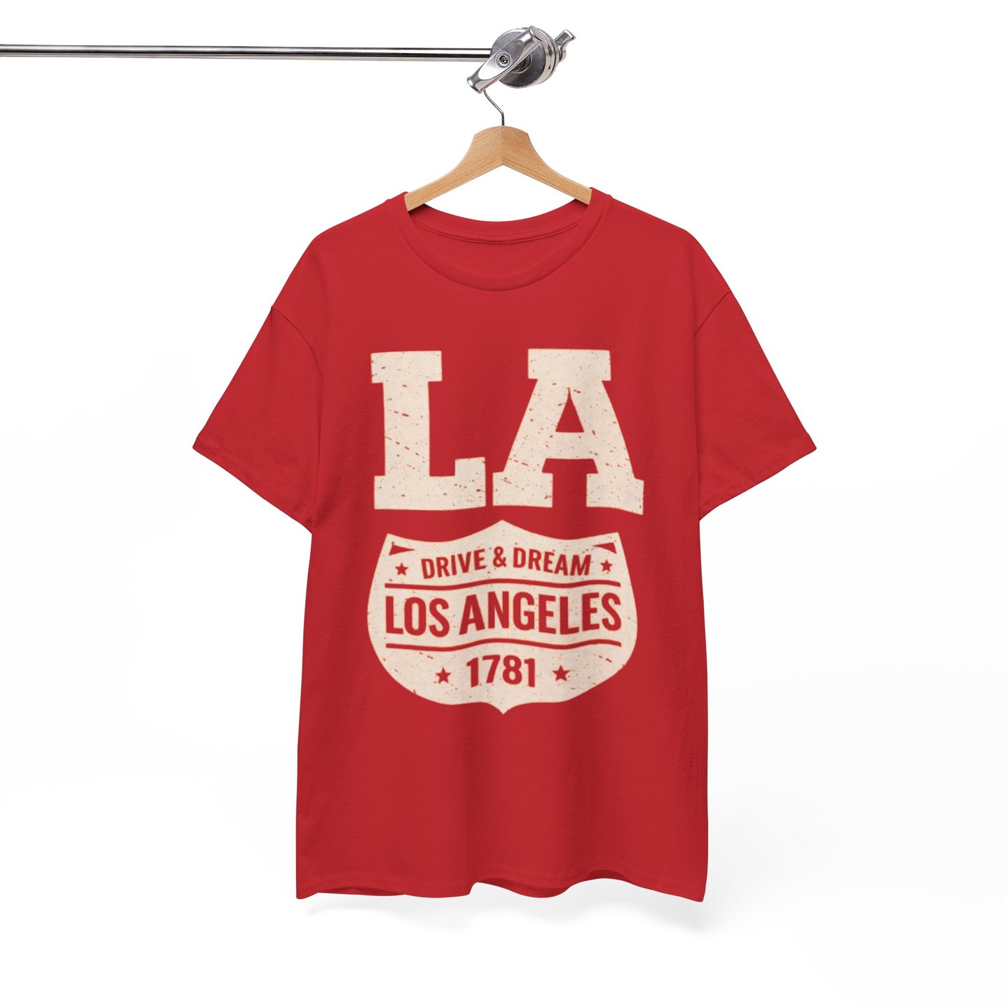 White Smoke Los Angeles Drive and Dream T-Shirt – Oversized West Coast Streetwear City Tee