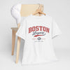 Lavender Boston Legacy Tee — Vintage Athletic Massachusetts Shirt
