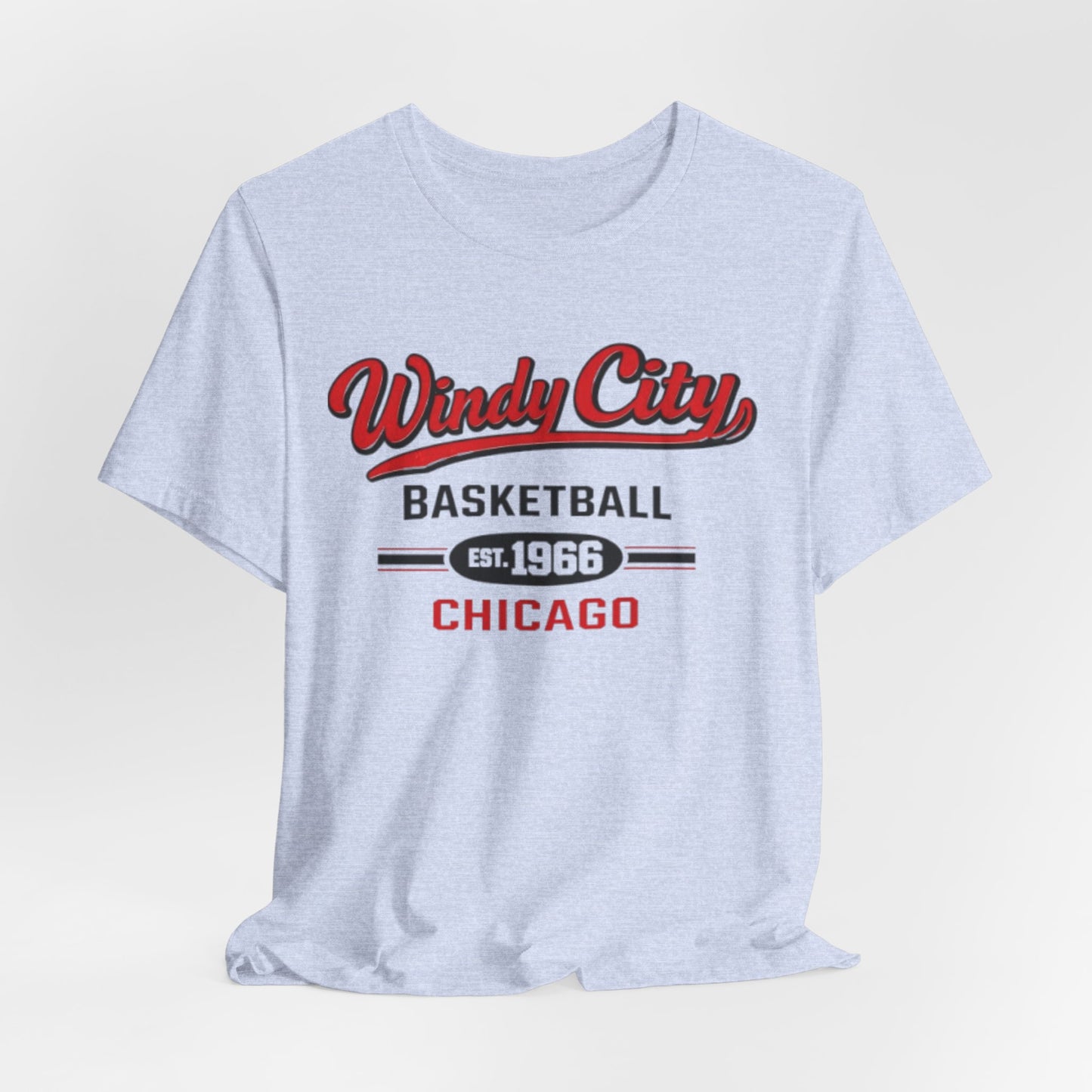 Lavender Windy City Basketball Tee – Chicago Est. 1966 Vintage Sports T-Shirt