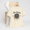 Antique White Los Angeles Vintage Crest Streetwear T-Shirt – City of Angels West Coast Style