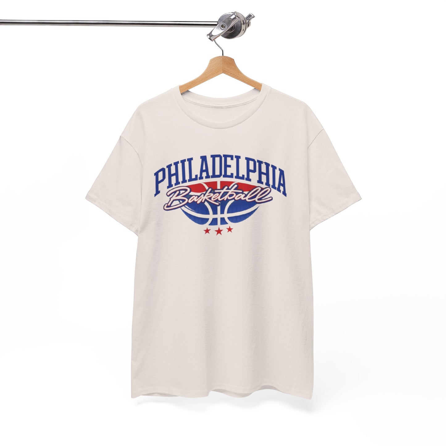 Philadelphia Basketball Tee — Retro Varsity Logo Shirt