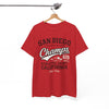 White Smoke San Diego Champs Athletic T-Shirt — California 619 Surf City Tee