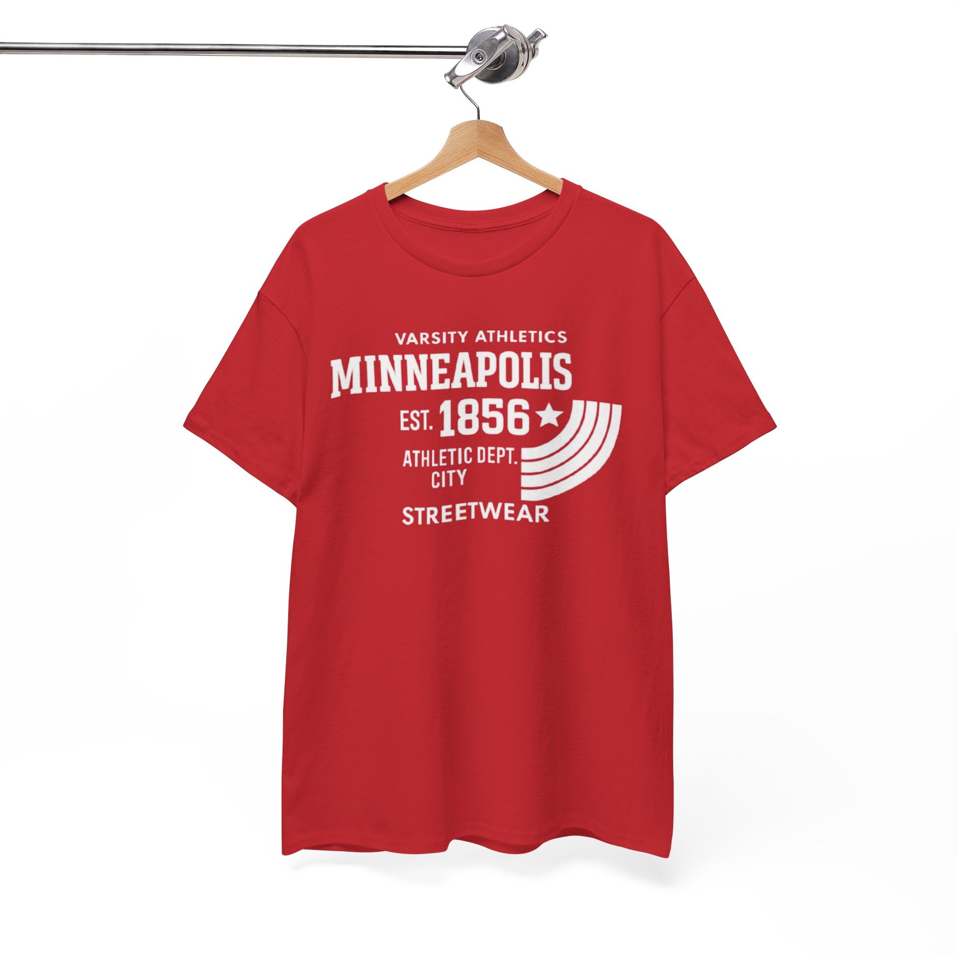 Minneapolis Varsity Athletics T-Shirt — Retro Streetwear City Tee (Est. 1856) streetwear fashion product image 7