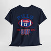 Lavender Buffalo Buf Football Tee – Retro #17  Fan Shirt