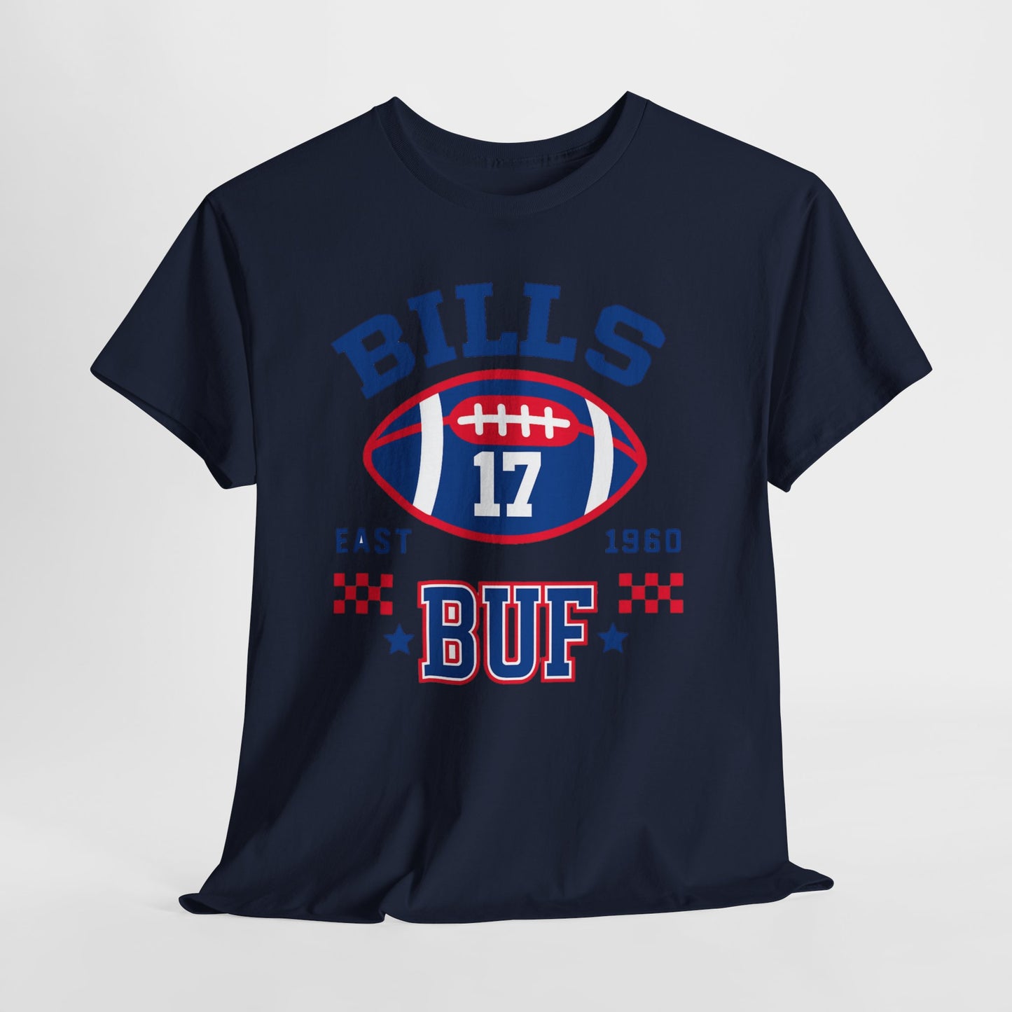 Buffalo Buf Football Tee – Retro #17  Fan Shirt