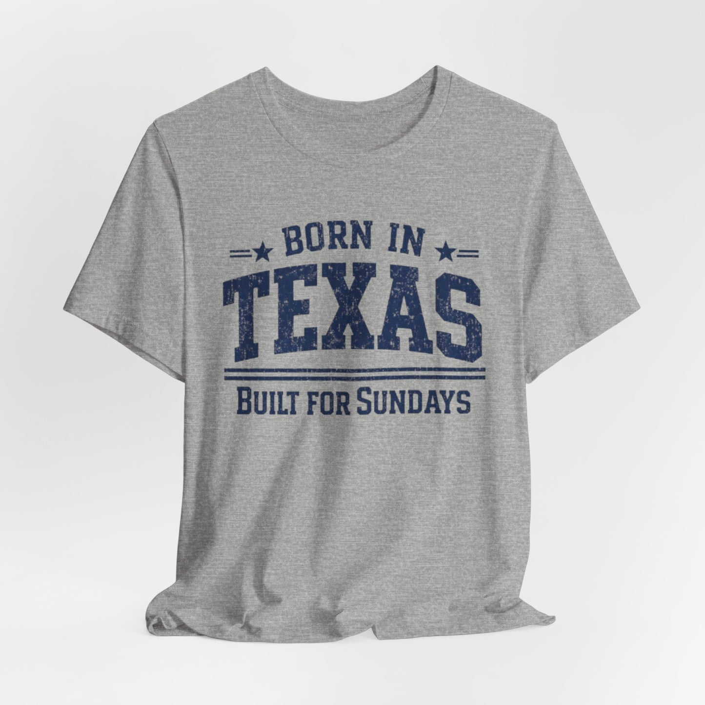 Lavender Texas Football Shirt – Born in Texas Built for Sundays Dallas Game Day T Shirt