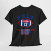 Dark Slate Gray Buffalo Buf Football Tee – Retro #17  Fan Shirt