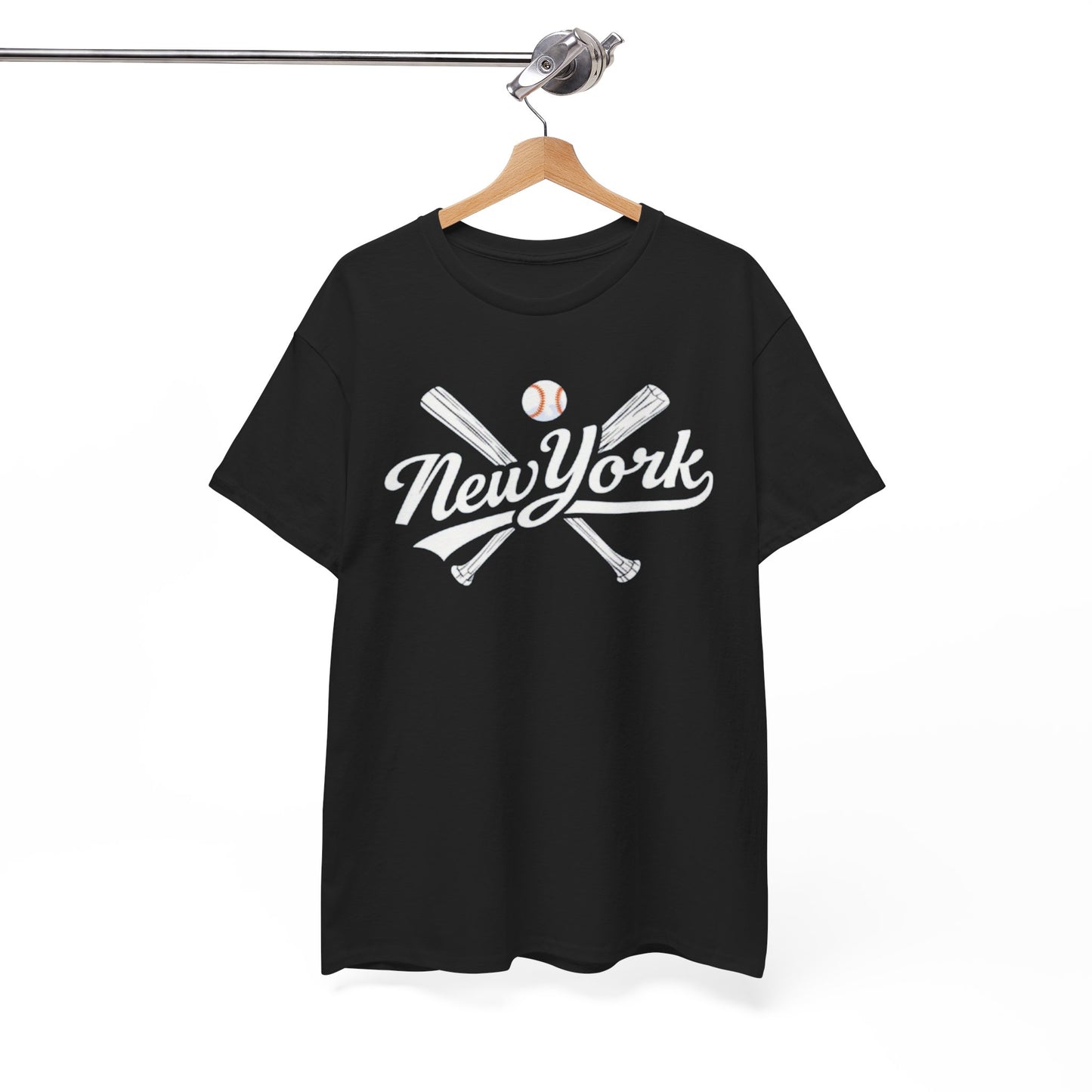 New York Baseball T-Shirt — Crossed Bats tee