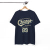 White Smoke Chicago State University 89 T-Shirt – Windy City College Streetwear Tee