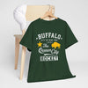 Lavender Buffalo City T‑Shirt – Gold Star & Bison Graphic Tee