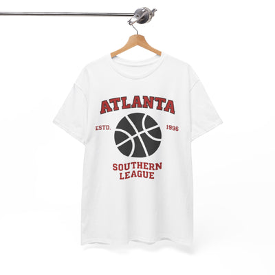 White Smoke Atlanta Southern League Basketball T-Shirt — Vintage Sports Tee