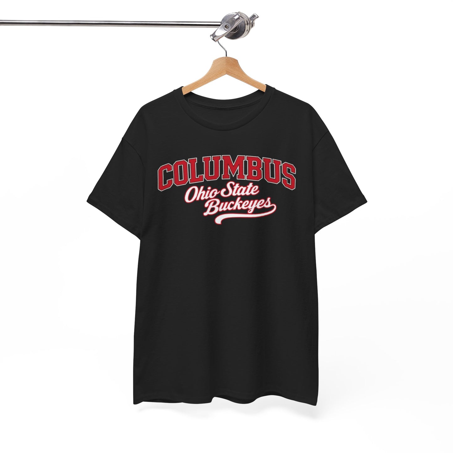 White Smoke Columbus Ohio Varsity T-Shirt – Retro College Style Streetwear Tee