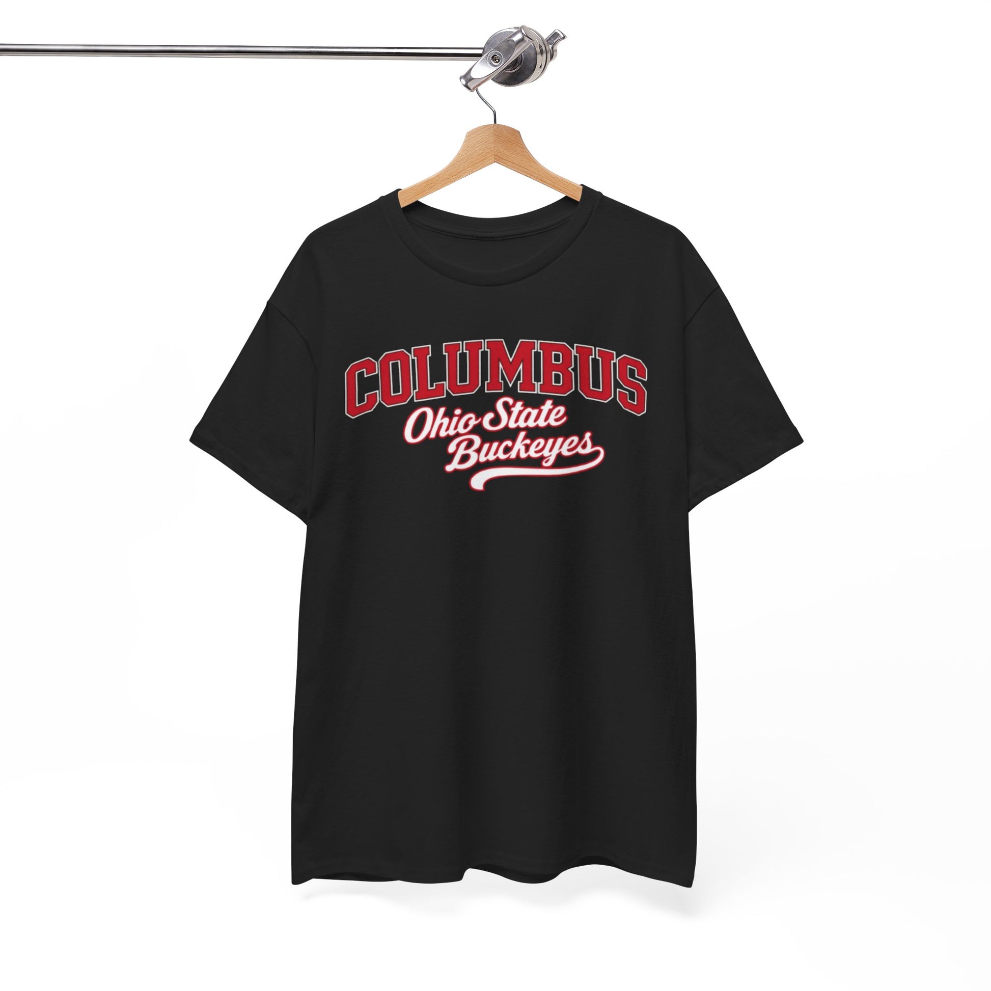 White Smoke Columbus Ohio Varsity T-Shirt – Retro College Style Streetwear Tee
