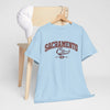 Light Blue Sacramento CA Vintage College T-Shirt — Retro City Tee