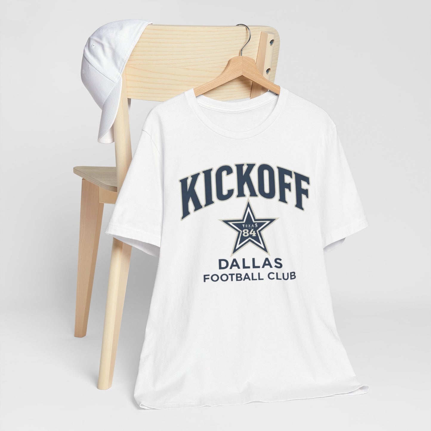 Lavender Kickoff Dallas Football Club Tee — Vintage Star Game Day Shirt