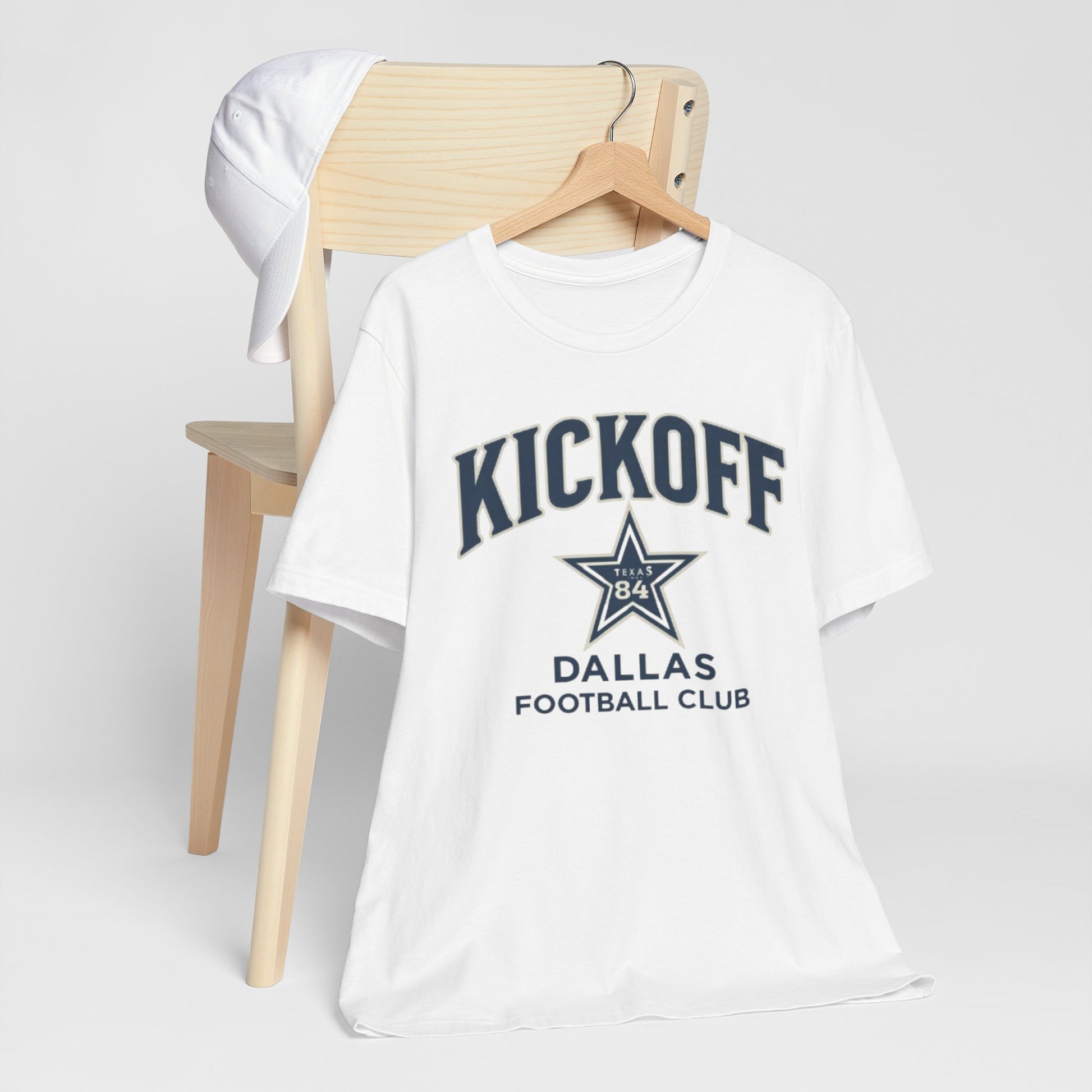 Lavender Kickoff Dallas Football Club Tee — Vintage Star Game Day Shirt