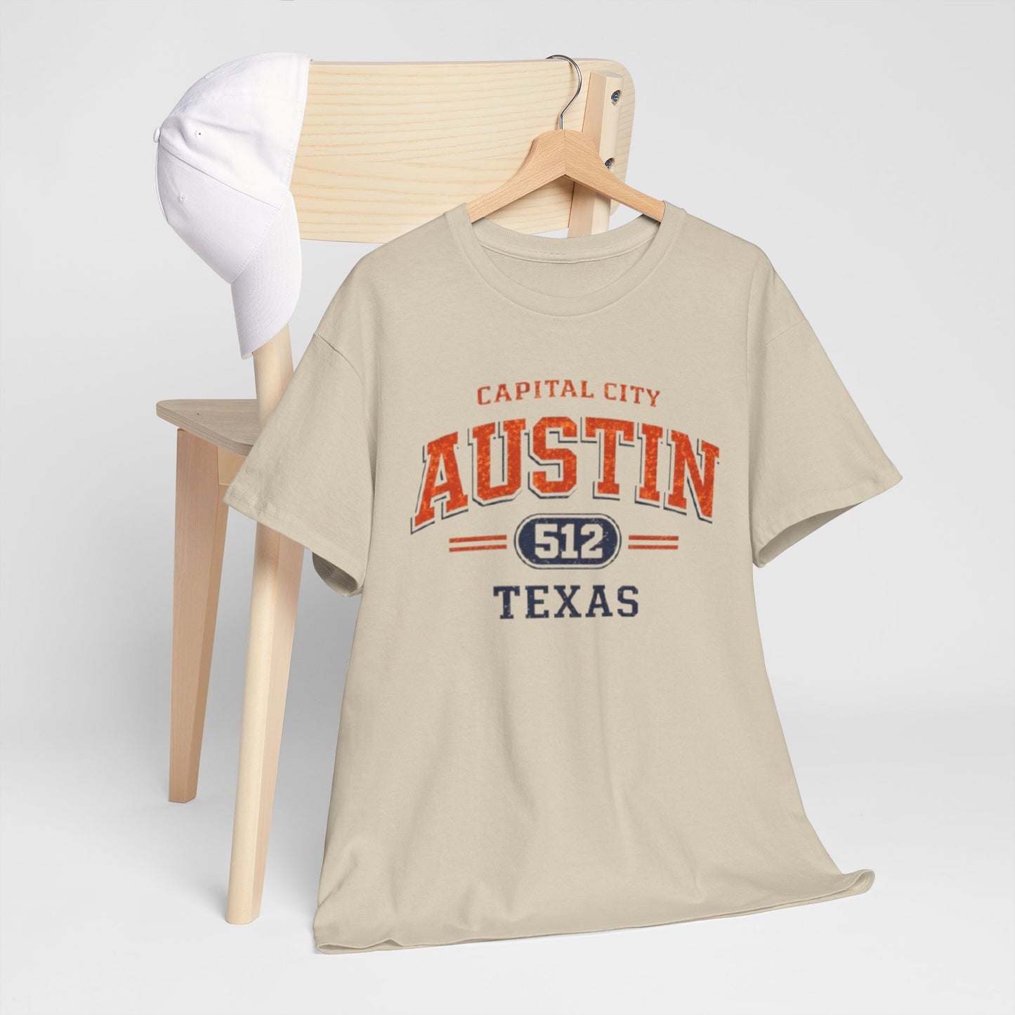 Gray Austin Texas 512 Graphic T-Shirt – Capital City Vintage Varsity Streetwear Tee