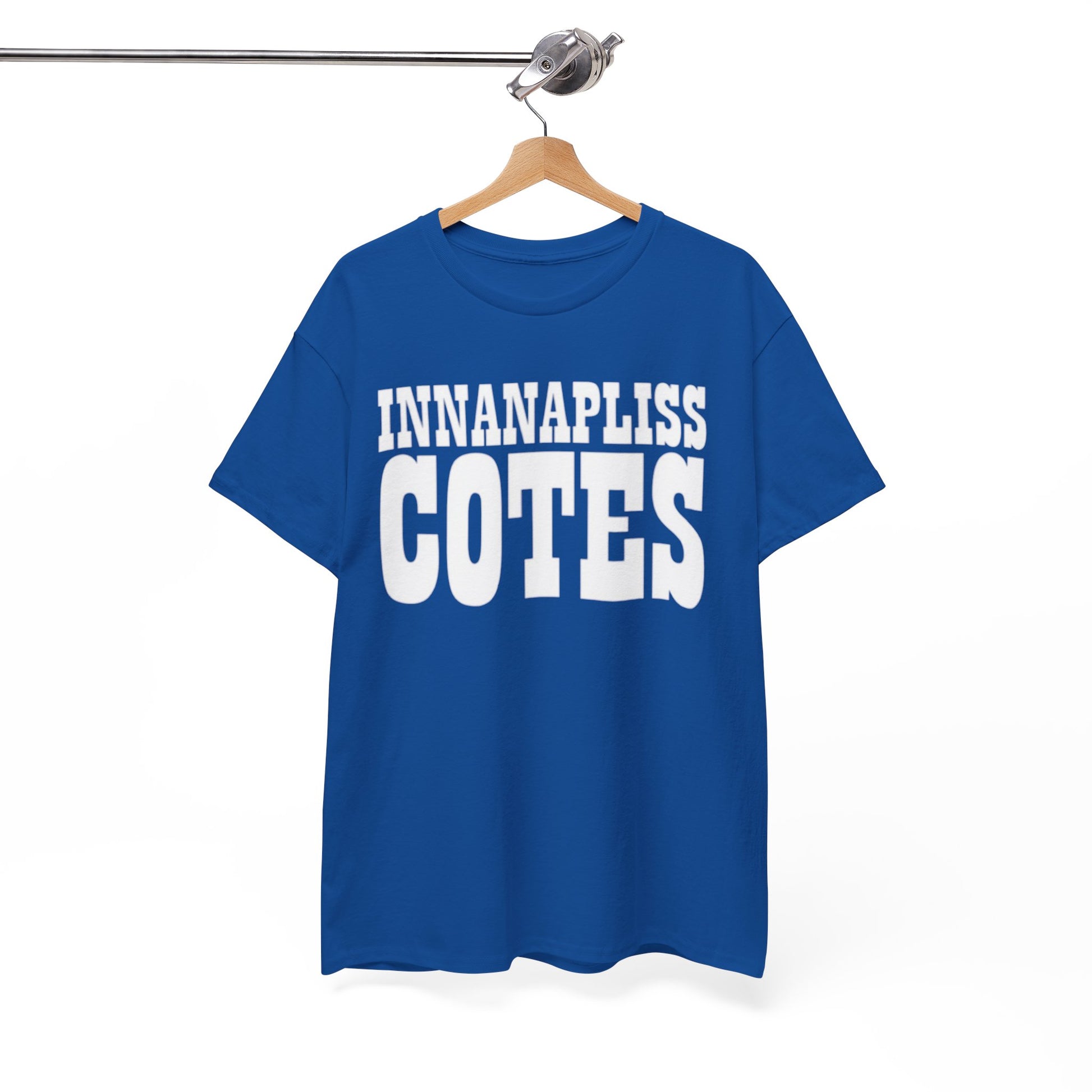 Indianapolis Colts InnanaPliss Cotes Tee — Bold Text Graphic T-Shirt – breathable comfort wear, game day outfit, image 1.0
