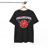 White Smoke Philadelphia Basketball T-Shirt – 90s Varsity Streetwear Style tee