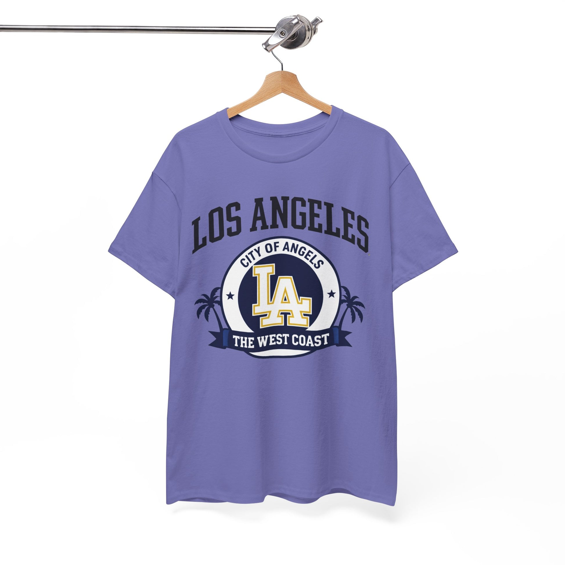 White Smoke Los Angeles City of Angels LA Graphic T-Shirt – West Coast Streetwear Tee