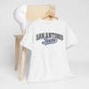 Lavender San Antonio Texas Retro Script T-Shirt — Vintage City Tee