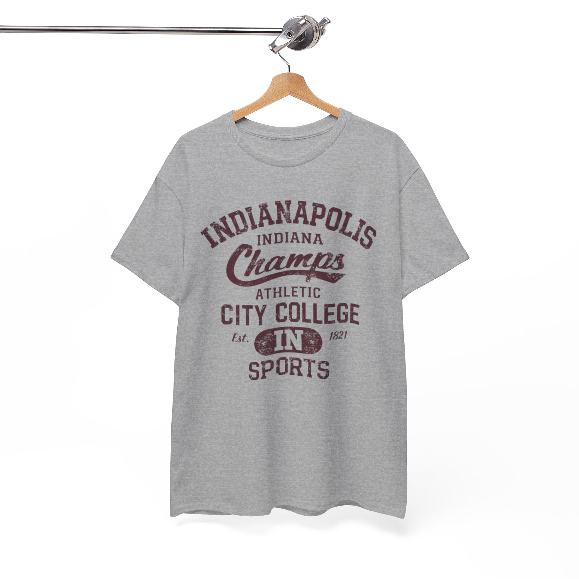 White Smoke Indianapolis Champs Athletic City College T-Shirt
