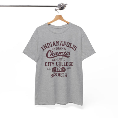 White Smoke Indianapolis Champs Athletic City College T-Shirt