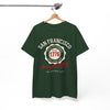 White Smoke San Francisco American Football Heritage T-Shirt – Golden City Hometown Style Tee
