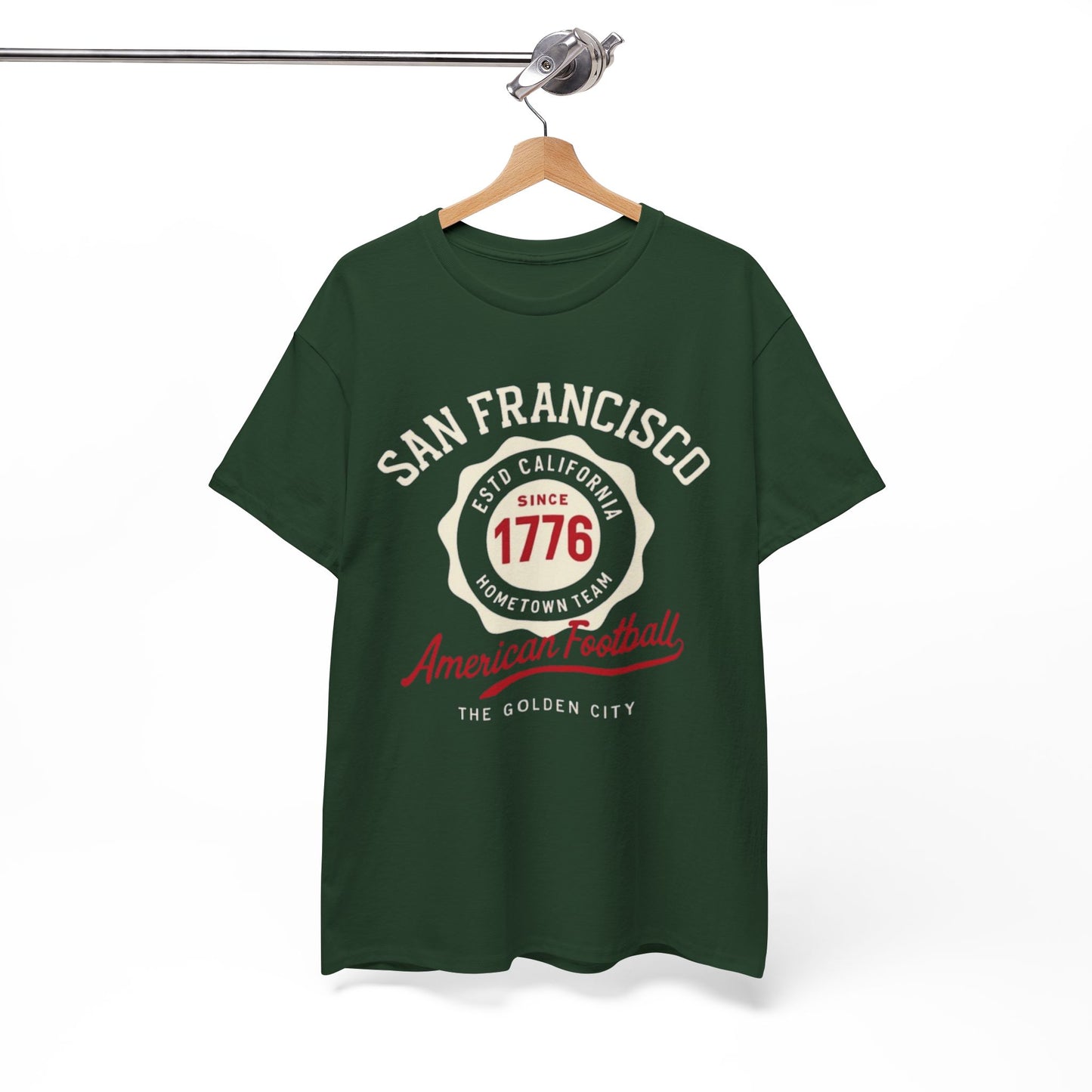 San Francisco American Football Heritage T-Shirt – Golden City Hometown Style Tee