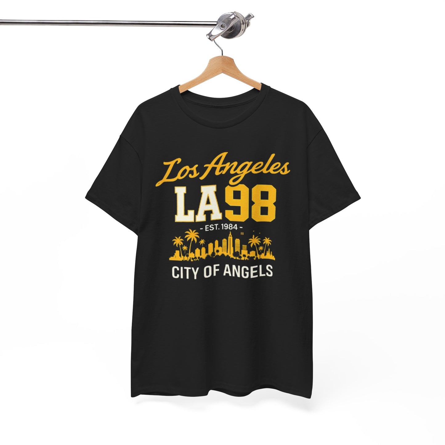 White Smoke Los Angeles LA 98 T-Shirt – City of Angels Skyline Tee