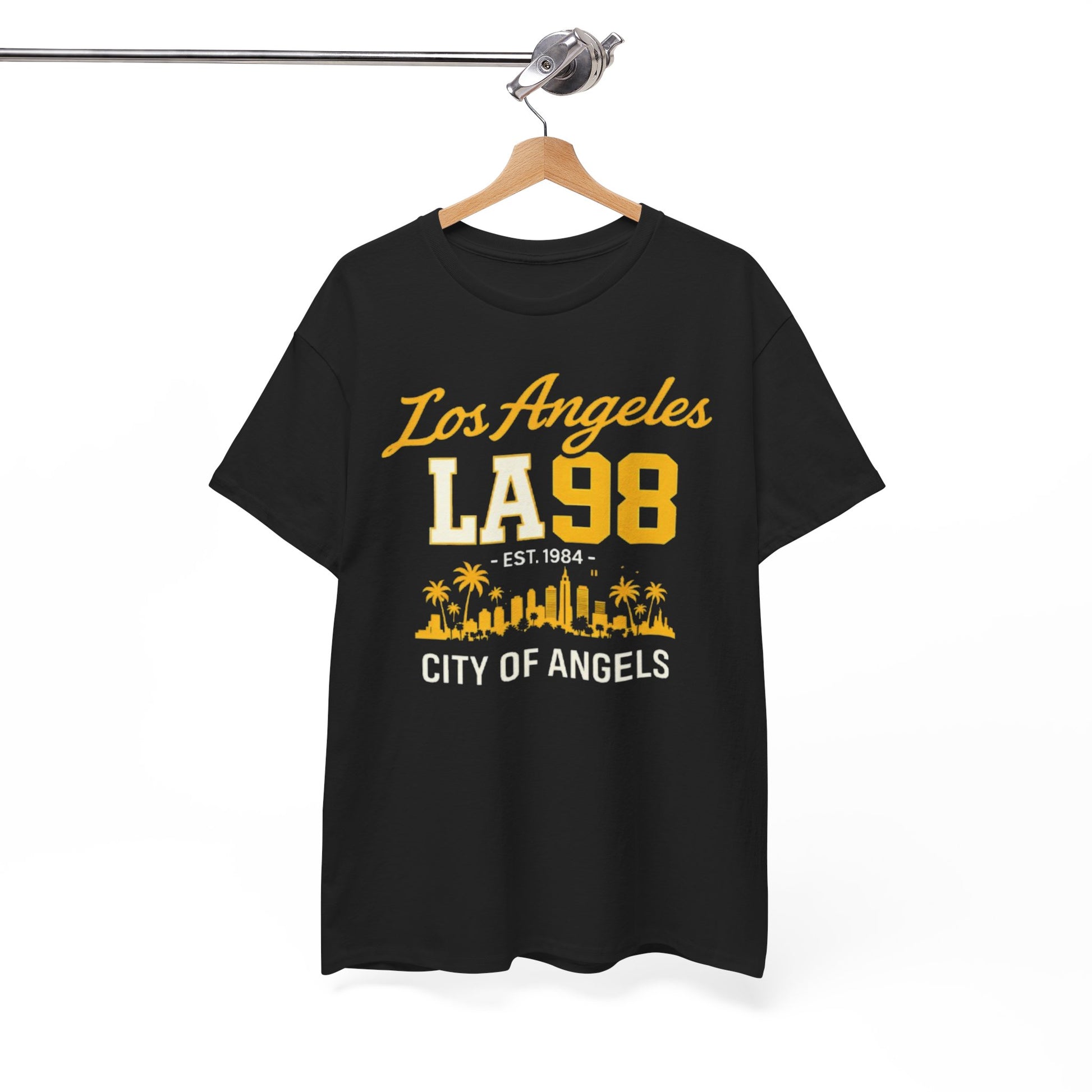 White Smoke Los Angeles LA 98 T-Shirt – City of Angels Skyline Tee