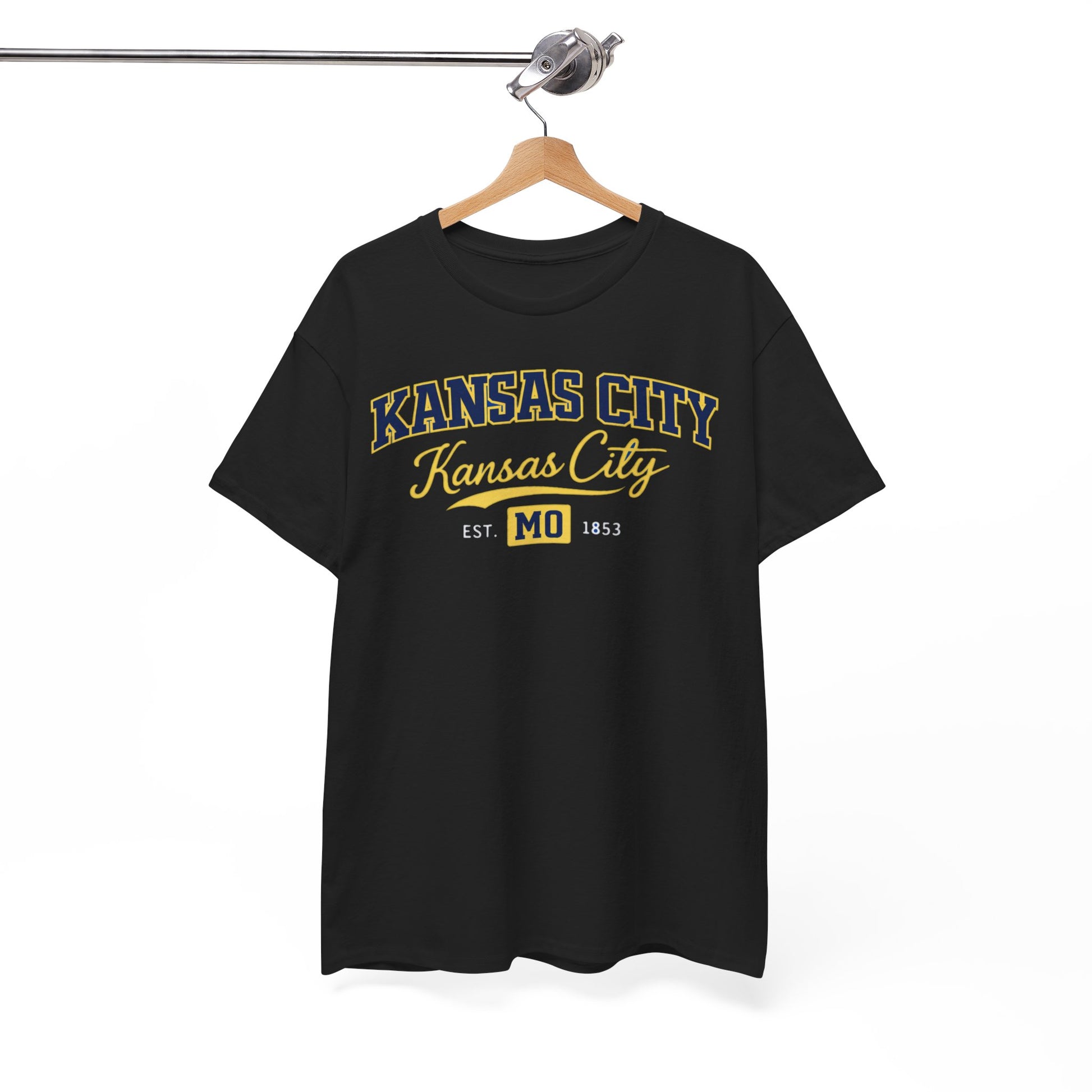 White Smoke Kansas City Vintage Logo Tee – "Kansas City MO" Graphic T-Shirt