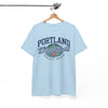 White Smoke Portland Basketball Rose City Tee City sports tee  Rose City top Sporty streetwear