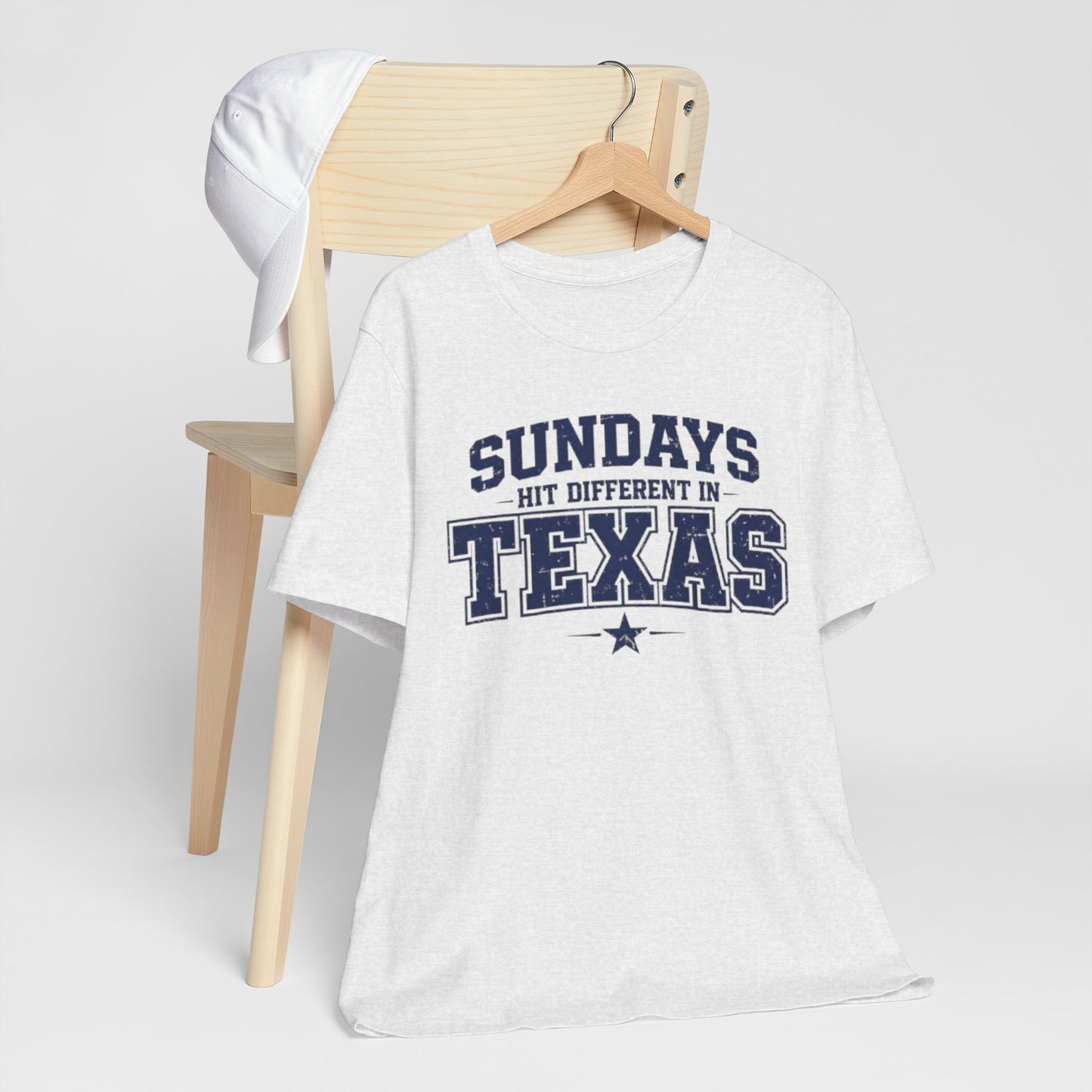 Lavender Texas Football Shirt – Sundays Hit Different in Texas Dallas Game Day T Shirt