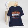 Dark Slate Gray Chicago Football Tee — Soldier Field Vintage-style Fan Shirt