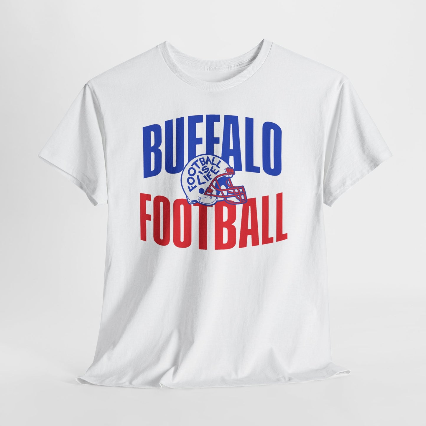 Buffalo Football T-Shirt — Retro Helmet Sports Tee