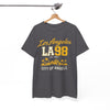 White Smoke Los Angeles LA 98 'City of Angels' T-Shirt vintage script bold varsity numbers tee