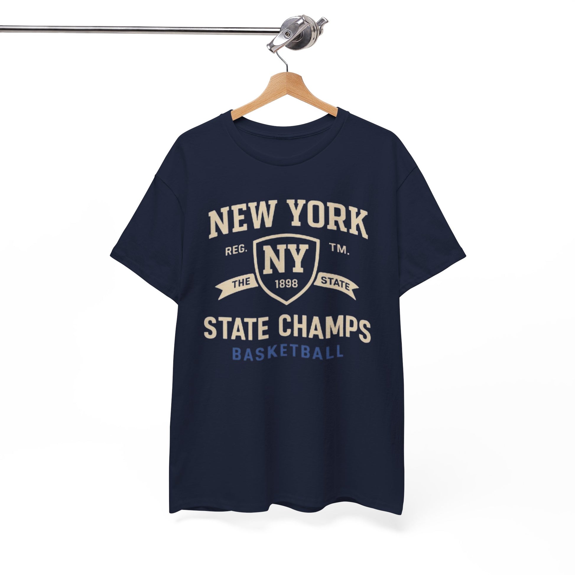 New York State Champs Basketball T-Shirt — Vintage Collegiate Tee streetwear fashion product image 10