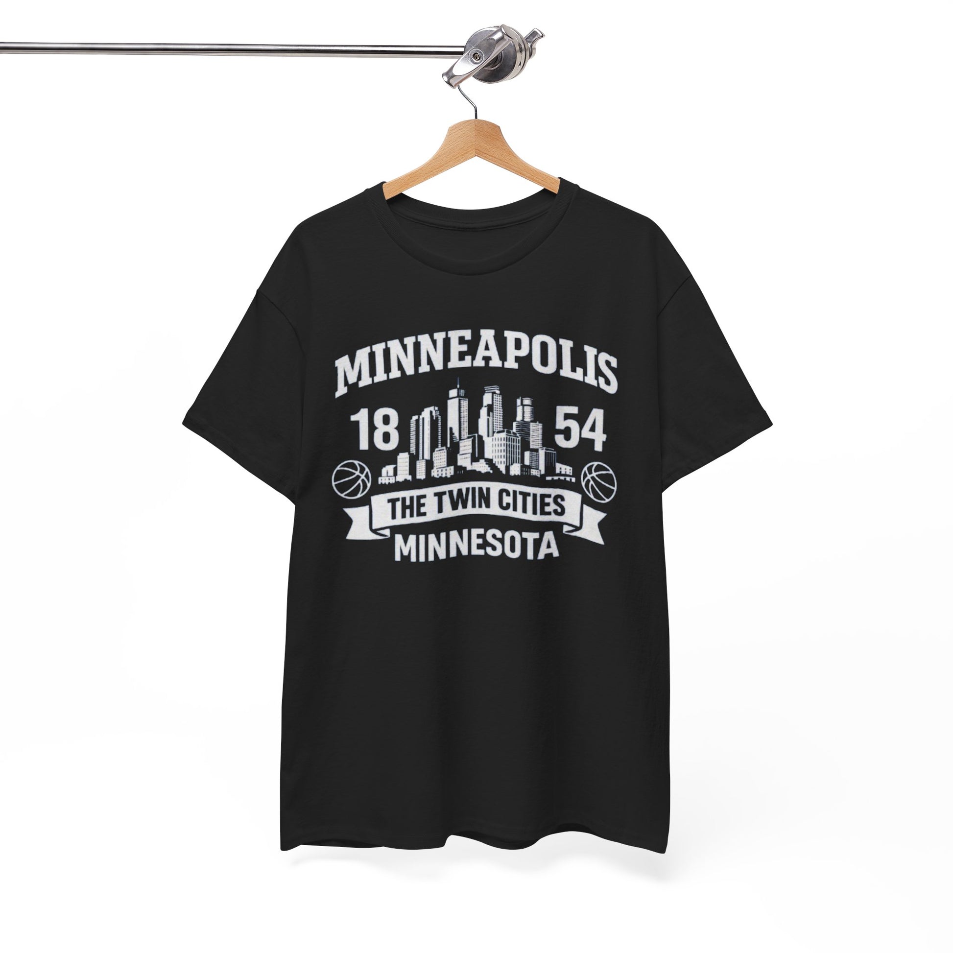 Minneapolis Est. 1854 Skyline T-Shirt — The Twin Cities, Minnesota streetwear fashion product image 3