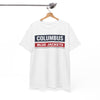 White Smoke Columbus Blue Jackets Retro Block  T-Shirt