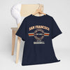 Dark Slate Gray San Francisco Bay Area Baseball Tee – Vintage Team Logo Shirt